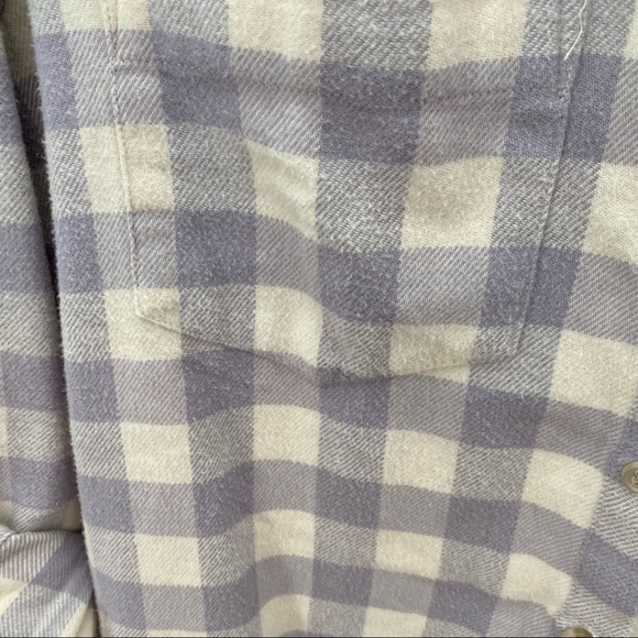 NWT Buffalo Check Flannel - Lavender and Cream - Picture 4 of 5